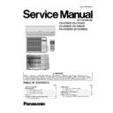 Panasonic CS-C7GKD, CU-C7GKD, CS-C9GKD, CU-C9GKD, CS-C12GKD, CU-C12GKD Service Manual