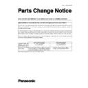 Panasonic CS-E15DB4EW, CS-E18DB4EW, CS-E21DB4ES, CU-E15DBE, CU-E18DBE, CU-E21DBE Service Manual / Parts change notice