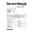 Panasonic CS-E18GKDW, CU-E18GKD, CS-E21GKDS, CU-E21GKD Service Manual