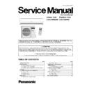 Panasonic CS-E18HKDW, CU-E18HKD Service Manual