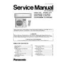 Panasonic CS-E18JKDW, CU-E18JKD, CS-E21JKDW, CU-E21JKD, CS-XE18JKDW, CU-XE18JKD Service Manual