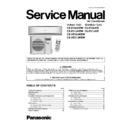 Panasonic CS-E18JKEW, CU-E18JKE, CS-E21JKEW, CU-E21JKE, CS-XE18JKEW, CS-XE21JKEW Service Manual