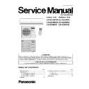 Panasonic CS-E21HKES, CU-E21HKE, CS-E24HKES, CU-E24HKE, CS-E28HKE, CU-E28HKE Service Manual