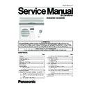 Panasonic CS-E24CKE, CU-E24CKE Service Manual