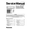 Panasonic CS-E24JKDS, CU-E24JKD, CS-E28JKDS, CU-E28JKD, CS-XE24JKDS, CU-XE24JKD Service Manual