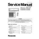 Panasonic CS-E24JKES, CU-E24JKE, CS-E28JKES, CU-E28JKE Service Manual