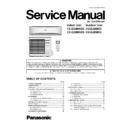 Panasonic CS-E24MKDS, CU-E24MKD, CS-E28MKDS, CU-E28MKD Service Manual