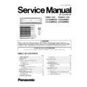 Panasonic CS-E24MKES, CU-E24MKE, CS-E28MKES, CU-E28MKE Service Manual