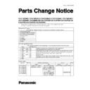 Panasonic CS-F14DB4E5, CS-F18DB4E5, CS-F24DB4E5, CS-F28DB4E5, CS-F34DB4E5, CS-F43DB4E5, CS-F50DB4E5, CS-F18DTE5, CS-F24DTE5, CS-F28DTE5, CS-F34DTE5, CS-F43DTE5, CS-F50DTE5 Service Manual / Parts change notice