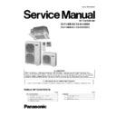 Panasonic CS-F14DB4E5, CU-B14DBE5, CS-F18DB4E5, CU-B18DBE5 Service Manual