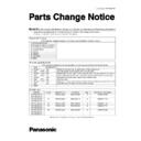 Panasonic CS-F14DD3E5, CS-F18DD3E5, CS-F24DD3E5, CS-F28DD3E5, CS-F34DD3E5, CS-F43DD3E5, CS-F50DD3E5 Service Manual / Parts change notice