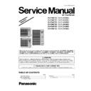Panasonic CS-F18DTE5, CU-YL34HBE5, CS-F24DTE5, CU-YL24HBE5, CU-YL43HBE5, CS-F28DTE5, CU-YL28HBE5, CS-F34DTE5, CS-F43DTE5 Simplified Service Manual
