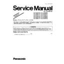 Panasonic CS-F24DTE5, CU-L24DBE5, CS-F28DTE5, CU-L28DBE5, CS-F34DTE5, CU-L34DBE5, CS-F43DTE5, CU-L43DBE5, CS-F50DTE5, CU-L50DBE8 (serv.man2) Service Manual / Supplement