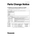 Panasonic CS-HE9DKE, CS-HE12DKE, CS-TE9DKE, CS-TE12DKE Service Manual / Parts change notice
