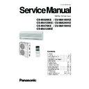 Panasonic CS-MA70KE, CS-MA90KE, CS-MA120KE, CU-MA180KE, CU-MA190KE, CU-MA240KE Service Manual