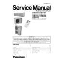 Panasonic CS-MC95KE, CS-MC125KE, CS-MC76KE, CS-MC126KE, CU-MC145KE, CU-MC185KE, CU-MC205KE, CU-MC245KE, CU-MC196KE Service Manual