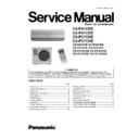 Panasonic CS-PA7CKE, CU-PA7CKE, CS-PC7CKE, CU-PC7CKE, CS-PA9CKE, CU-PA9CKE, CS-PC9CKE, CU-PC9CKE, CS-PA12CKE, CU-PA12CKE, CS-PC12CKE, CU-PC12CKE Service Manual