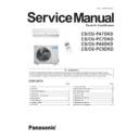 Panasonic CS-PA7DKD, CU-PA7DKD, CS-PC7DKD, CU-PC7DKD, CS-PA9DKD, CU-PA9DKD, CS-PC9DKD, CU-PC9DKD Service Manual