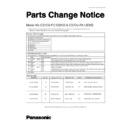 Panasonic CS-PC12DKD, CU-PC12DKD, CSCU-PA12DKD, CU-PA12DKD (serv.man2) Service Manual / Parts change notice