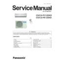 Panasonic CS-PC12DKD, CU-PC12DKD, CSCU-PA12DKD, CU-PA12DKD Service Manual