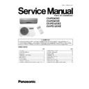 Panasonic CS-PE9CKE, CU-PE9CKE, CS-PE12CKE, CU-PE12CKE Service Manual