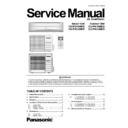 Panasonic CS-PW18MKD, CS-PW24MKD, CU-PW18MKD, CU-PW24MKD Service Manual
