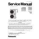 Panasonic CS-TZ20TKEW, CS-TZ25TKEW, CS-TZ35TKEW, CS-TZ42TKEW, CS-MTZ16TKE, CU-TZ20TKE, CU-TZ25TKE, CU-TZ35TKE, CU-TZ42TKE Service Manual