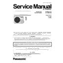 Panasonic CS-TZ50TKEW, CU-TZ50TKE Service Manual
