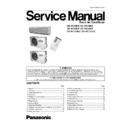 Panasonic CS-VC75KE, CS-VC95KE, CS-VC125KE, CU-VC75KE, CU-VC95KE, CU-VC125KE Service Manual