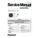 Panasonic CS-XE9DKE, CU-XE9DKE, CS-XE12DKE, CU-XE12DKE Service Manual