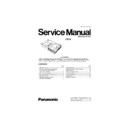 Panasonic CR14 Service Manual