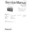 Panasonic RF-3700 (serv.man2) Service Manual
