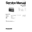 Panasonic RF-3700 Service Manual