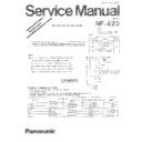 Panasonic RF-423 Service Manual / Supplement
