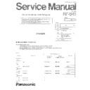 Panasonic RF-B45 Service Manual / Supplement