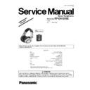 Panasonic RP-DH1250E Simplified Service Manual