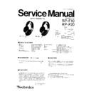 Panasonic RP-F10E, RP-F20E Service Manual