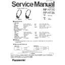 rp-ht20p, rp-ht20pc, rp-ht25p, rp-ht25pc service manual