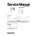 Panasonic RP-HV21GU Service Manual