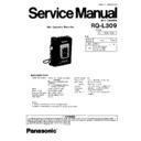 Panasonic RQ-L309GN, RQ-L309GC Service Manual