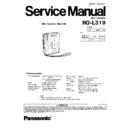 Panasonic RQ-L319P Service Manual