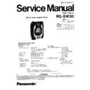 Panasonic RQ-SW30PC Service Manual