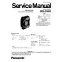 Panasonic RQ-SW6GU, RQ-SW6GN Service Manual
