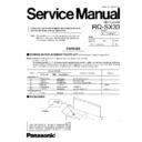 Panasonic RQ-SX33SG Service Manual / Changes