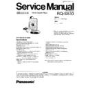Panasonic RQ-SX40 (serv.man2) Service Manual