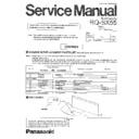 rq-sx55sg service manual / changes