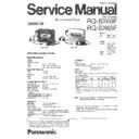 Panasonic RQ-SX60FGCS, RQ-SX60FGH, RQ-SX60FGK, RQ-SX65FGCS, RQ-SX65FGH, RQ-SX65FGK Service Manual