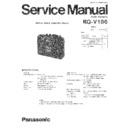 Panasonic RQ-V186 Service Manual