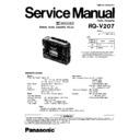 Panasonic RQ-V207P, RQ-V207PC Service Manual