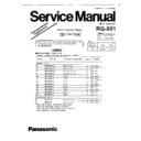 Panasonic RQ-X01 (serv.man2) Service Manual / Supplement